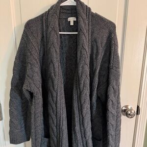 Garnet Hill Alpenglow cashmere coatigan / cardigan, M, medium